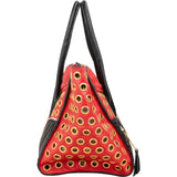 Miu Miu Bicolor Leather Biker Tote Handbag