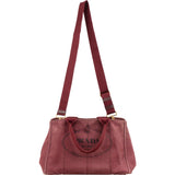 Prada Bordeaux Canvas Canapa Tote Handbag