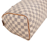 Louis Vuitton Monogram Damier Azur Canvas Speedy 25 Handbag