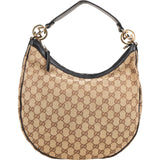 Gucci Monogram GG Canvas Interlocking G Hobo Shoulder Bag