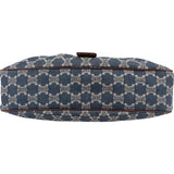 Celine Denim Macadam Monogram Buckle Handbag