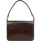 Gucci Brown Lambskin Vintage Circle GG Single Flap Shoulder Bag