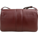 Gucci Bordeaux Leather GG Arli Small Crossbody Bag