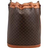 Celine Macadam Canvas Bucket Crossbody Bag