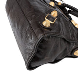 Balenciaga Dark Brown Leather Giant 21 City Handbag