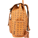 MCM Monogram Visetos Canvas Drawstring Clip Large Travel Backpack