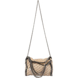 Stella McCartney Monogram Canvas Falabella Fold Over Tote Crossbody Handbag