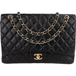 Chanel Quilted Lambskin Maxi Single Flap Crossbody Bag xx Datacode - vintageandkickz