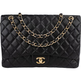 Chanel Quilted Lambskin Maxi Single Flap Crossbody Bag xx Datacode - vintageandkickz