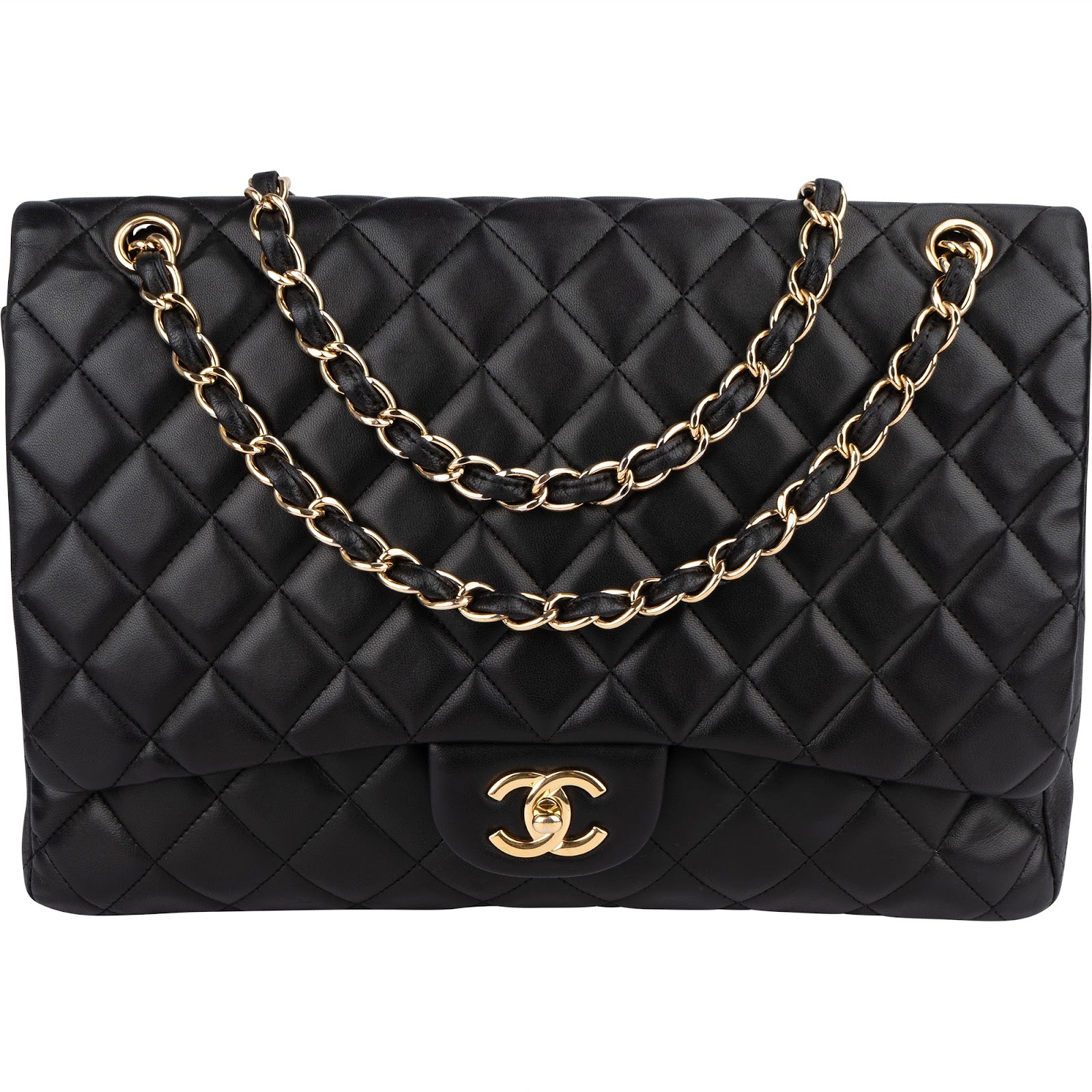 Chanel Quilted Lambskin Maxi Single Flap Crossbody Bag xx Datacode - vintageandkickz