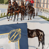 Hermès Les Haras Nationaux Silk Carre 90 Scarf Tuch