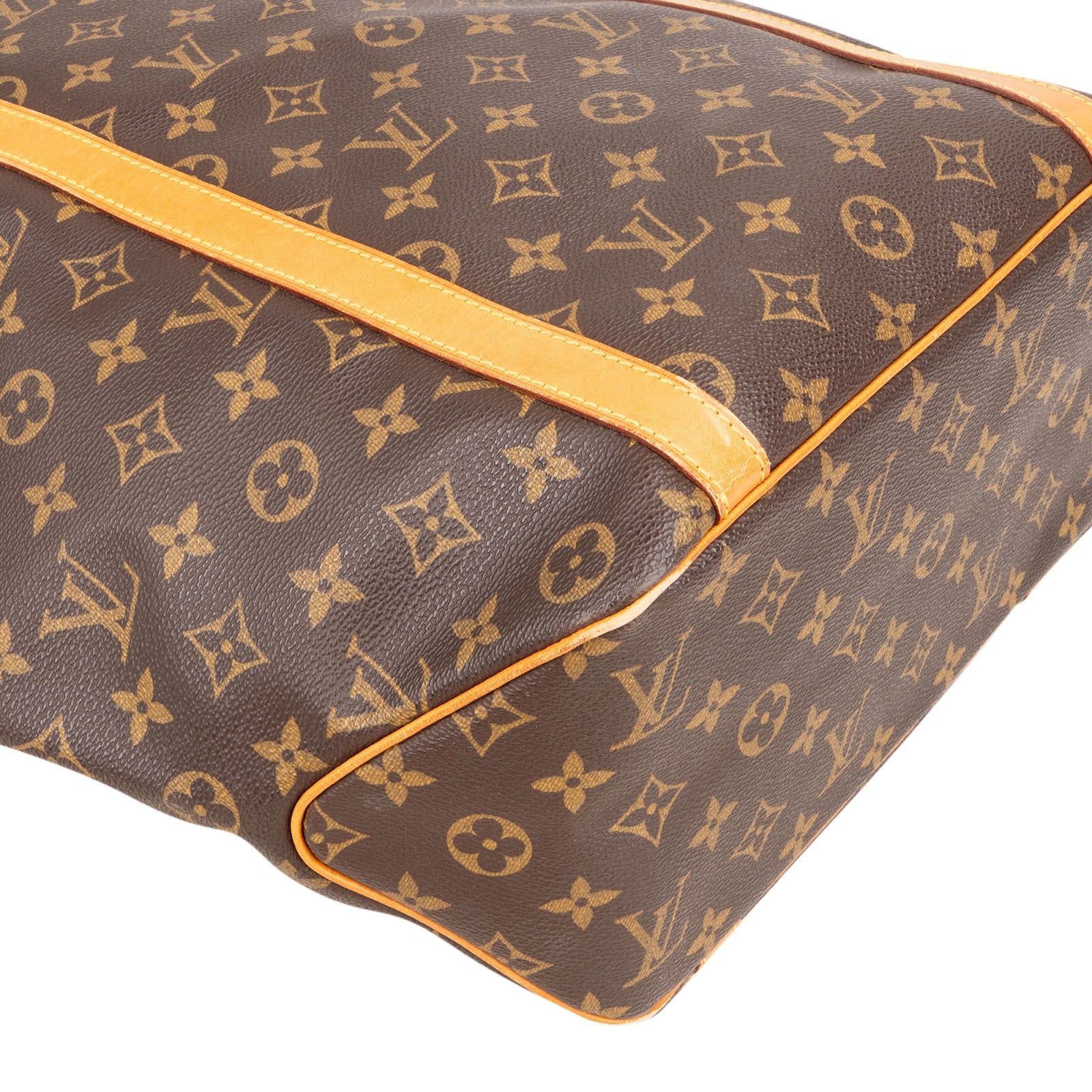 [🔄️B17 / F71] Louis Vuitton Monogram Canvas Sac Shopping Shoulder Bag xx eine Niete kleben - vintageandkickz
