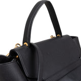 Céline Black Grained Calfskin Belt Handbag