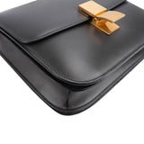 Celine Grey Calfskin Medium Classic Box Crossbody Bag