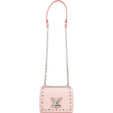 Louis Vuitton Rose Ballerine Epi Leather Studdy Perfo Twist PM Crossbody Bag