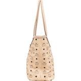 MCM Monogram Visetos Zoo Rabbit Liz Shopper Shoulder Bag
