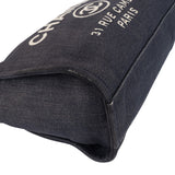 Chanel Denim Deauville Tote Shoulder Bag - vintageandkickz