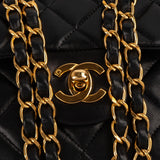 Chanel Quilted Lambskin 24K Small Double Flap Shoulder Bag