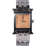 Hermès Silver Tone Heure H HH1.210 Women Watch
