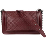 Chanel Quilted Calfskin Medium Boy Single Flap Crossbody Bag