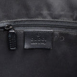 Gucci Black Leather Bamboo Hobo Shoulder Bag