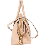 Miu Miu Madras Leather Side Zip Tote Handbag