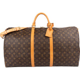 Louis Vuitton Monogram Canvas Keepall 60 Bandoulière Travel Bag