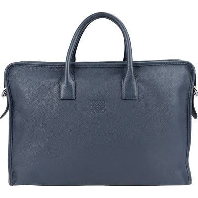 Loewe Grained Calfskin Briefcase Handbag