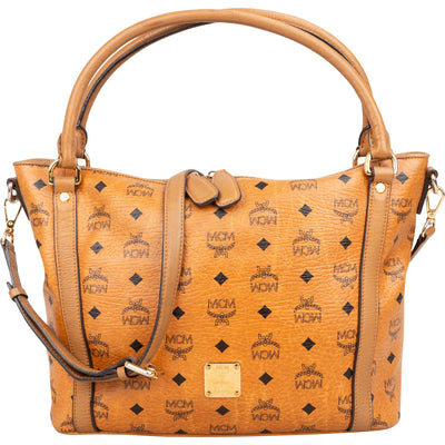 MCM Monogram Visetos Essential Tote Handbag
