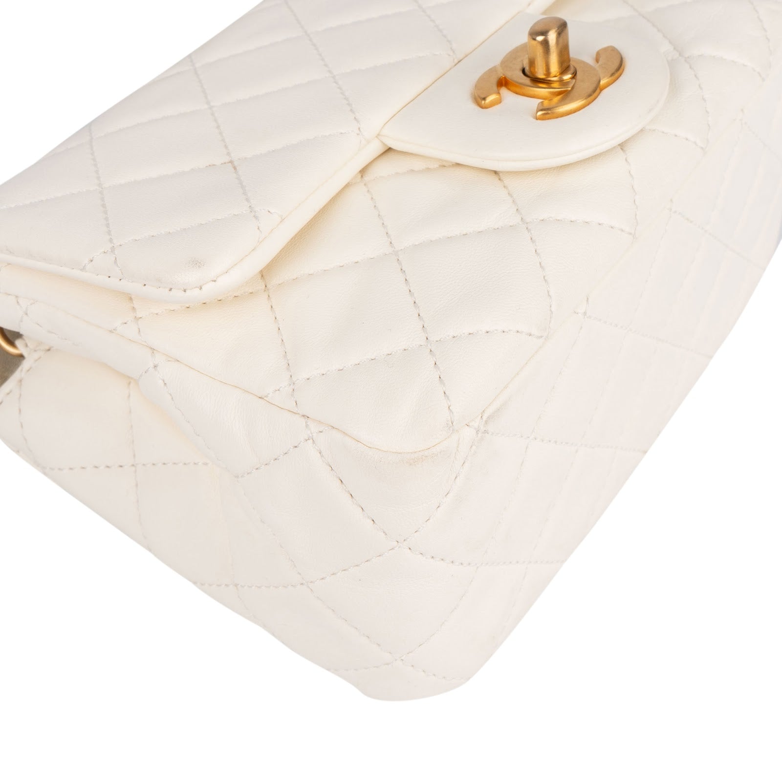 Chanel Quilted Lambskin Mini Rectangular Single Flap Adjustable Crossbody Bag - vintageandkickz
