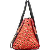 Miu Miu Bicolor Leather Biker Tote Handbag