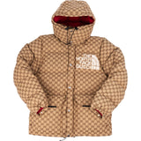Gucci Monogram GG Canvas Nylon X The North Face Puffer Jacket (L)