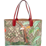 Gucci Monogram GG Supreme Canvas Floral Tian Tote Shoulder Bag