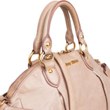 Miu Miu Vitello Lux Leather Bow Handbag