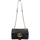 Gucci Matelassé Leather GG Large Marmont Shoulder Crossbody Bag