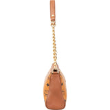 MCM Monogram Visetos Delmy Striped Pochette Accessoires Shoulder Bag