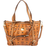 MCM Monogram Visetos Shopper Project Tote Handbag