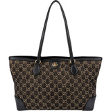 Gucci Monogram GG Denim Ophidia Tote Shoulder Bag