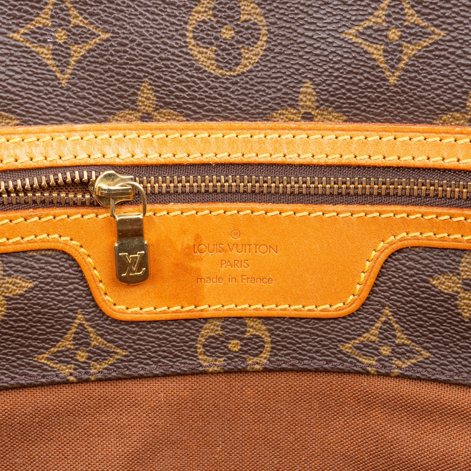 [🔄️B17 / F71] Louis Vuitton Monogram Canvas Sac Shopping Shoulder Bag xx eine Niete kleben - vintageandkickz