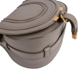 Chloé Grained Calfskin Mini Marcie Saddle Crossbody Bag