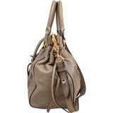 Miu Miu Vitello Lux Leather Tote Handbag