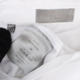 Christian Dior White Cotton Bee Embroidered Longsleeve Blouse (38)