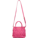 Miu Miu Pink Matelassé Nappa Leather Handbag - vintageandkickz