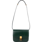 Celine Classic Dark Green Boxcalf Leather Medium Box Crossbody Bag