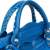 Balenciaga Blue Leather Classic City Handbag