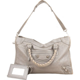 Balenciaga Grey Leather Classic City Handbag