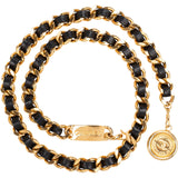 Chanel Multicolor Leather Chain Medallion Belly Chain Bauchkette