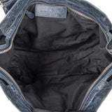 Balenciaga Blue Leather City Handbag