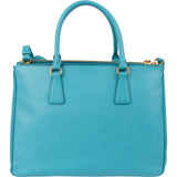 Prada Turquoise Saffiano Leather Galleria Handbag