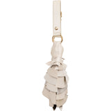 Yves Saint Laurent Suede Leather Rive Gauche Ruffled Hobo Mombasa Shoulder Bag